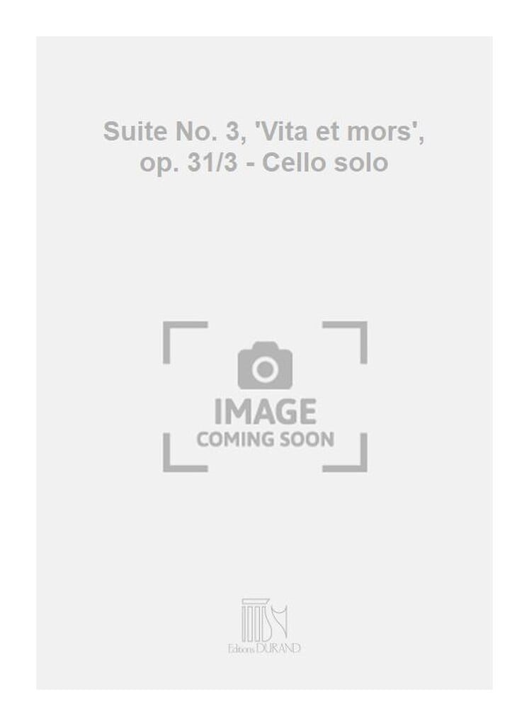 Suite N 3 Op 31 Violoncelle